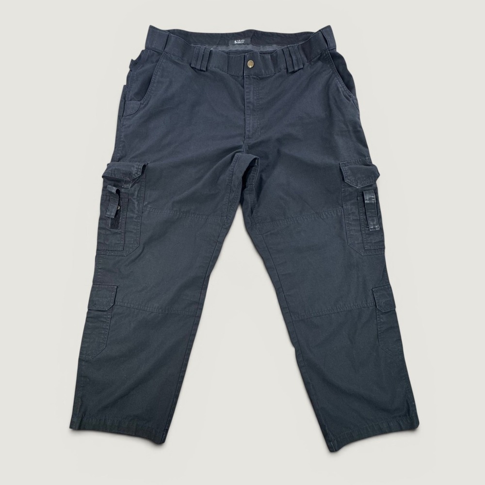 5.11‎ Tactical Mens Black Ripstop Cargo Pants 44x30 Workwear Utility Reinforced